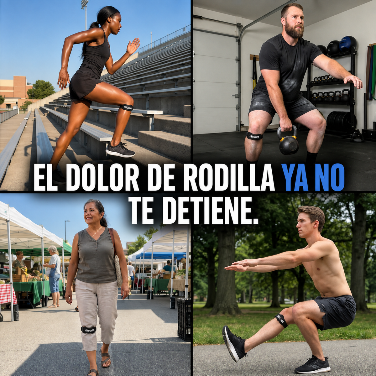 GROUND FLEX® | Rodillera de Soporte Articular